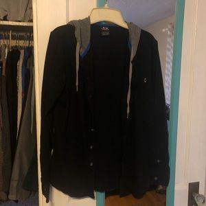 Oakley men’s hooded flannel